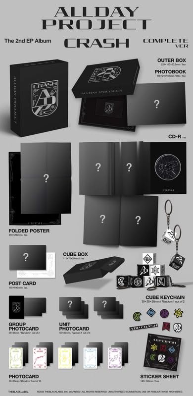 CRASH ALLDAY PROJECT Album [COMPLETE ver.]+Pre Order Benefits+BolsVos Idol-Inspired Freebies (The 2nd EP Album)