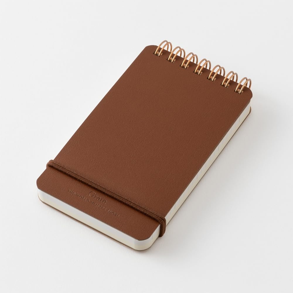 Amazon.co.jp: ミドリ メモ帳 WM リングメモ グレイン 濃茶 11799006