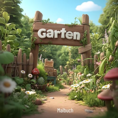 Garten Malbuch ? 47 wunderschoene Gartenmotive | von mediamake.de: Entspannender Ausmalspass fuer Naturliebhaber