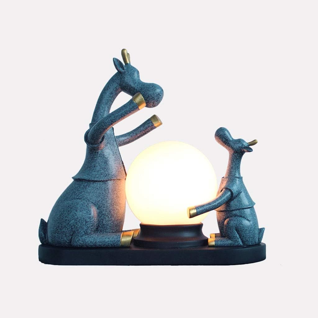 Wedding Gift Decoration Bedside Counter Lamp Decoration Bedroom Decoration Modern Minimalist Home Living Room Practical Decoration (Color : A) (C)