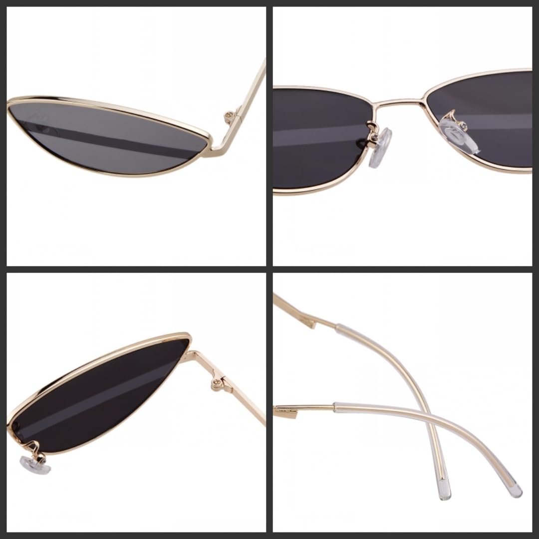 Occhiali da sole da donna vintage cat eye da uomo