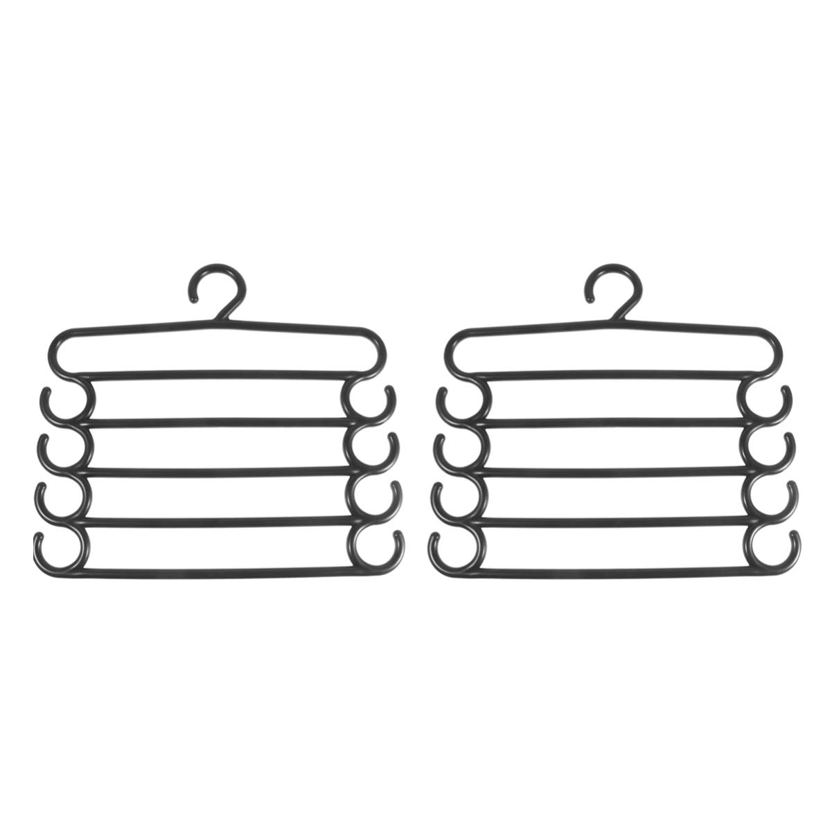 2pcs Pants Hangers Plastic Swing Arm Slack Hanger Space Saving Hanger Clothes Rack for Pants Tie Jeans Trousers Scarf