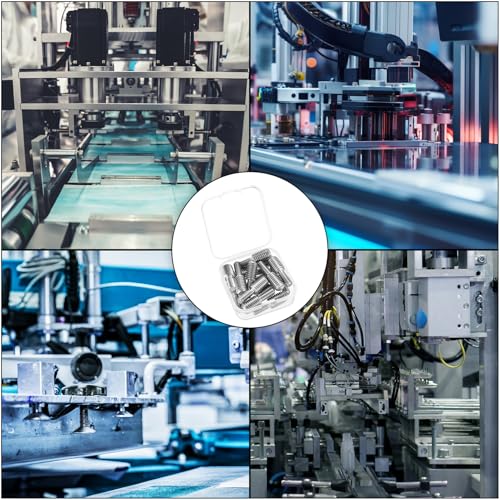 15 x Doppel Ende Gewindebolzen, Doppelend Gewindestifte Schraube, Edelstahl Gewindeadapter M6x1 zu M8x1,25 Reduzierschraube, Gewindebolzen Reduzierer Adapter für Möbel(M6x1 zu M8x1,25)