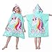 MOKANI Poncho da bagno per bambini, asciugamano in microfibra, ultra morbido e assorbente, asciugamano da spiaggia per bambini, asciugamano da bagno per spiaggia, piscina, ragazza, ragazzi dai 6 ai 14 immagine