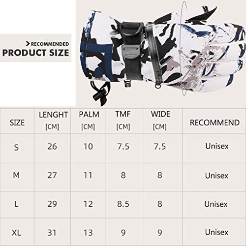 WYTbaby Guanti da Sci Guanti Moto Invernali