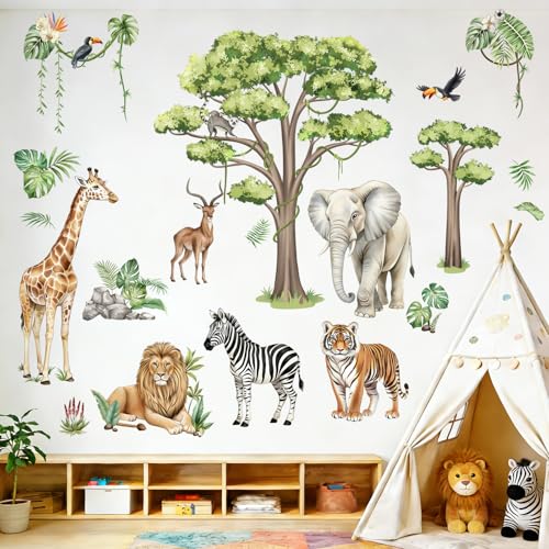 Vinilos Decorativos Jungle Safari para Niños miniatura 1