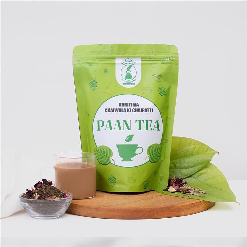 Haritima Chaiwala Ki Chaipatti Paan Tea Unique Fusion of Assam Black Tea and Distinctive Flavour of Betel Leaves Depth of Cardamom Cloves and Fennel Blend of Rose Petals - 250gm Each (Pack of 2) (B0D5HY6YY4) Amazon Price History, Amazon Price Tracker