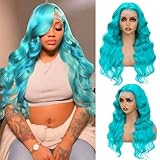 Green Human Hair Wig Body Wave 200 Density Wear and Go glueless 13x6 HD Lace Front Wigs Human Hair pre plucked pre cut HD Lace Frontal Wig 13x6 with Natural Hairline 26 Inch