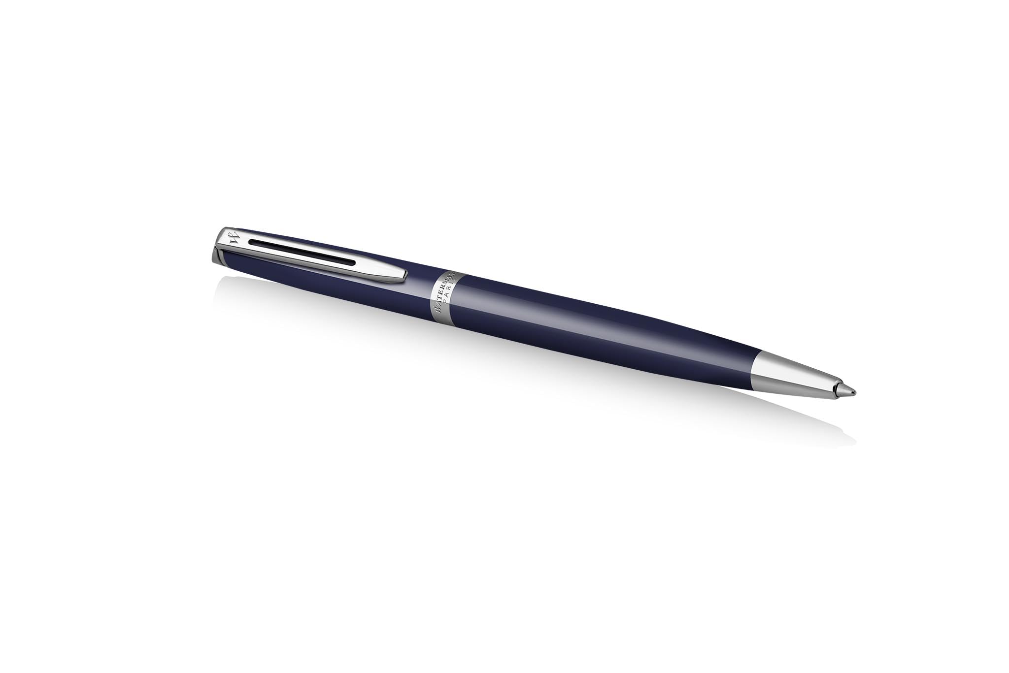 Waterman Hémisphère - Penna a sfera con incisione – Strumento da scrittura di lusso personalizzato – Elegante regalo per donne e uomini – Inchiostro blu (BLUE C.C.)