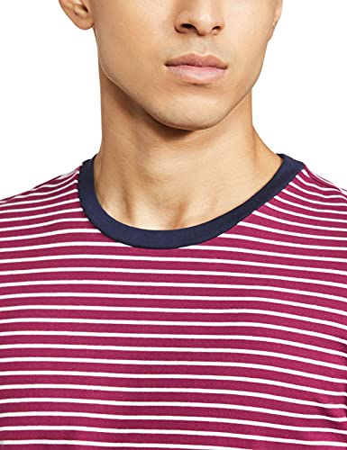 Image of United Colors of Benetton Men's Striped Regular Fit T-Shirt