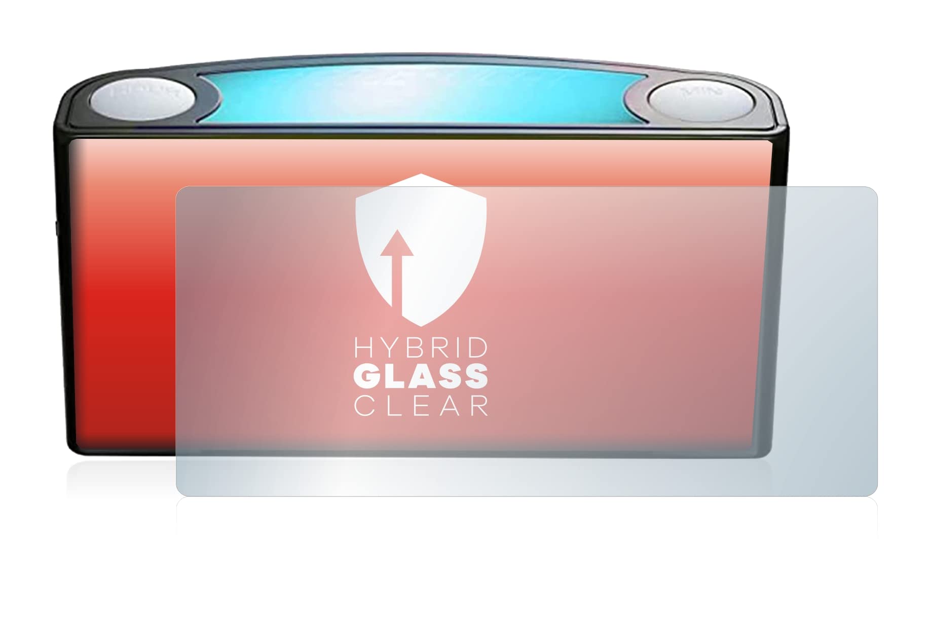 upscreen Screen Protector Film compatible with Mesqool 7 color nightlight and alarm clock CR1008-9H Glass Protection, Extreme Scratch Resistant