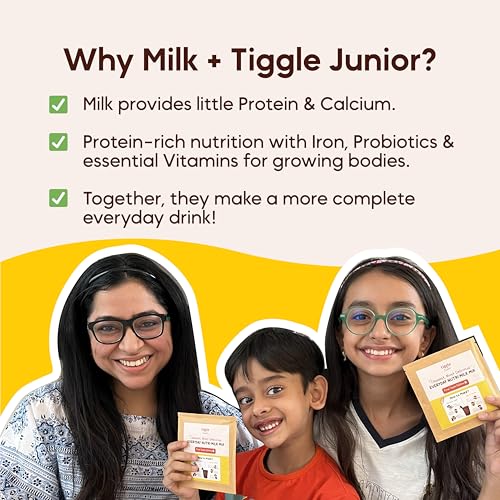 Image of Tiggle Junior Kids Protein Powder Trial Pack, Everyday Chocolate Milk Mix