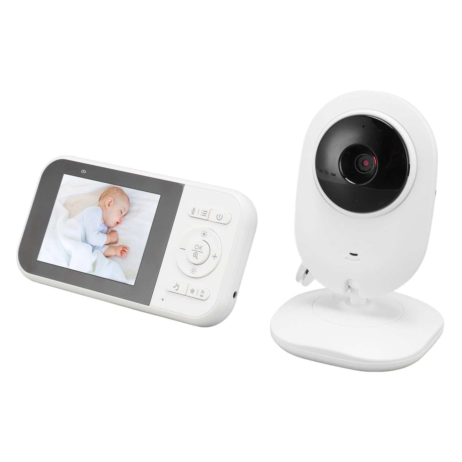 Caméra de Surveillance pour bébé 1080P HD 2,8 Pouces, Visualisation Nocturne, Installation Facile, Portée de Transmission Extérieure de 100 M