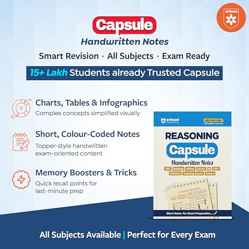 Image of Arihant Computer Capsule Handwritten Notes Exam 2026-27 | For SSC, Railway, Banking, Police, AFCAT, DSSSB, IB, CSAT & Govt Exams | Quick Revision Short Notes with Tricks & Formulas | English Medium