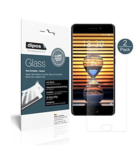 dipos I 2X Protector de Pantalla Mate Compatible con Meizu Pro 7 Vidrio Flexible Cristal Proteccion 9H
