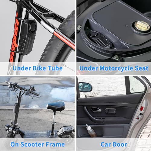Wsdcam WSD22R01C 113Db Loud Anti Theft Vibration Sensor Alarm Systems For Electric Bike Motorcycle Golf Car Trailer Mailbox Garage Door Waterproof Home Security Bike Accessories Bike Alarm thumb #1