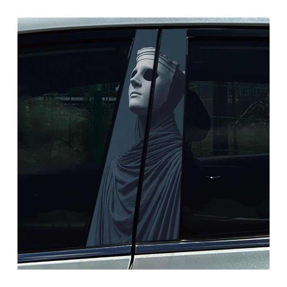 Body Parts 2PCS Car Center Column Waterproof Decals Creative Sculpture Auto B-Pillar Stickers(B)