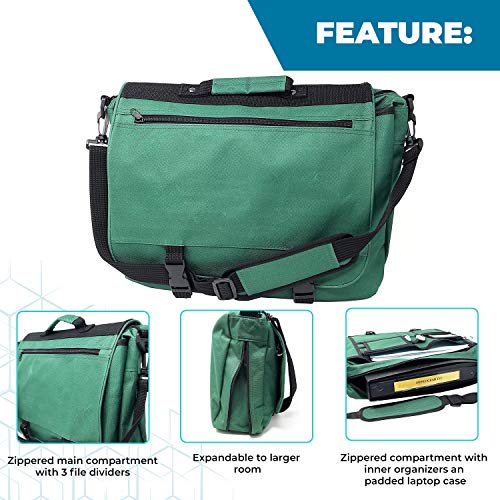 ImpecGear 16.5" 17" Inches Expandable Laptop Case Briefcase Messenger Bag Computer Bag2