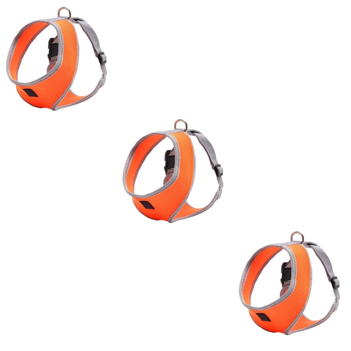 INOOMP 3 Pezzi Guinzaglio Per Cani Per Comfort Vest Easy Arancione Per Cani E Gatti