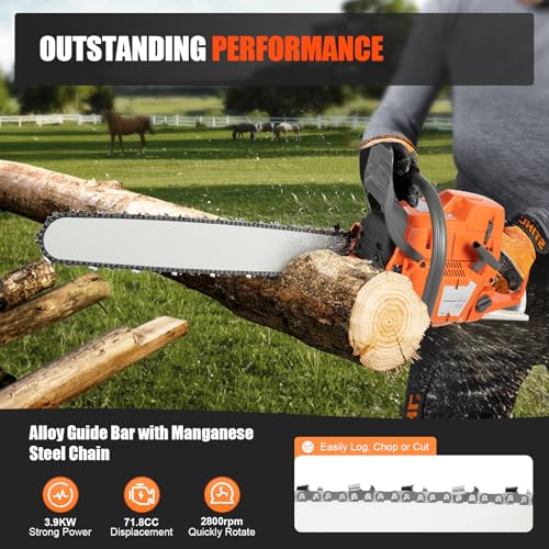 HENHAIY 72CC Gas Chainsaw 24