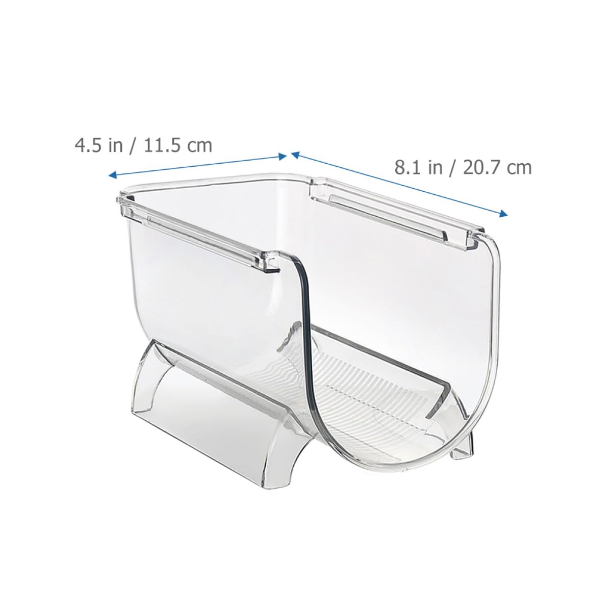 Uonlytech Weißes Weinregal mit Minimalistischer Optik 4 Stück aus Robustem Pet Stapelbarer Flaschenhalter und Sicherem Halt für Kühlschrank und Esszimmer
