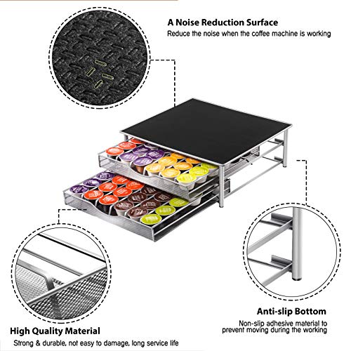 image for MASTERTOP Deluxe Double Layer Storage Drawer Holder for Dolce Gusto K 