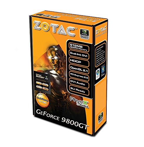 Zotac Nvidia Geforce 9800Gt B-Hawk 512 Mb Ddr3 Vga/Dvi/Hdmi Pci-Express Video Card Zt-98Ges5P-Fdl #TOP3