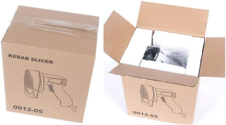 Automatic Electric Kebab Slicer Kitchen Knife Doner Cutter Gyros Meat Cutting Machine Two Blades 110V-240V