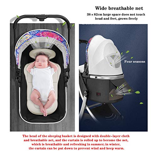 Babywandelwagen Voor Pasgeboren Kinderwagen, Reissysteem Wandelwagen En Autostoel, Autostoelwagen Combo's, Kinderwagen 3… - Afbeelding 3