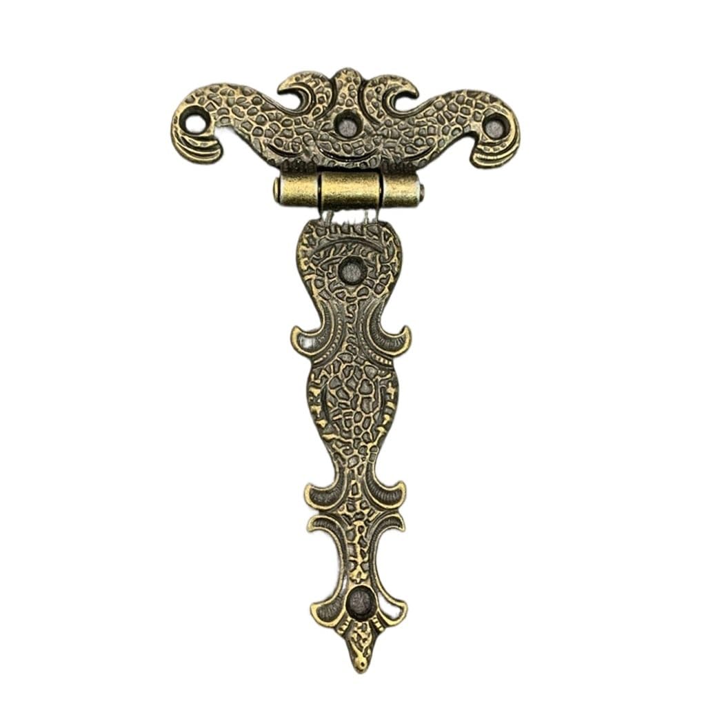 Charnière vintage en laiton plaqué pour boîte à bijoux haut de gamme 113x69mm