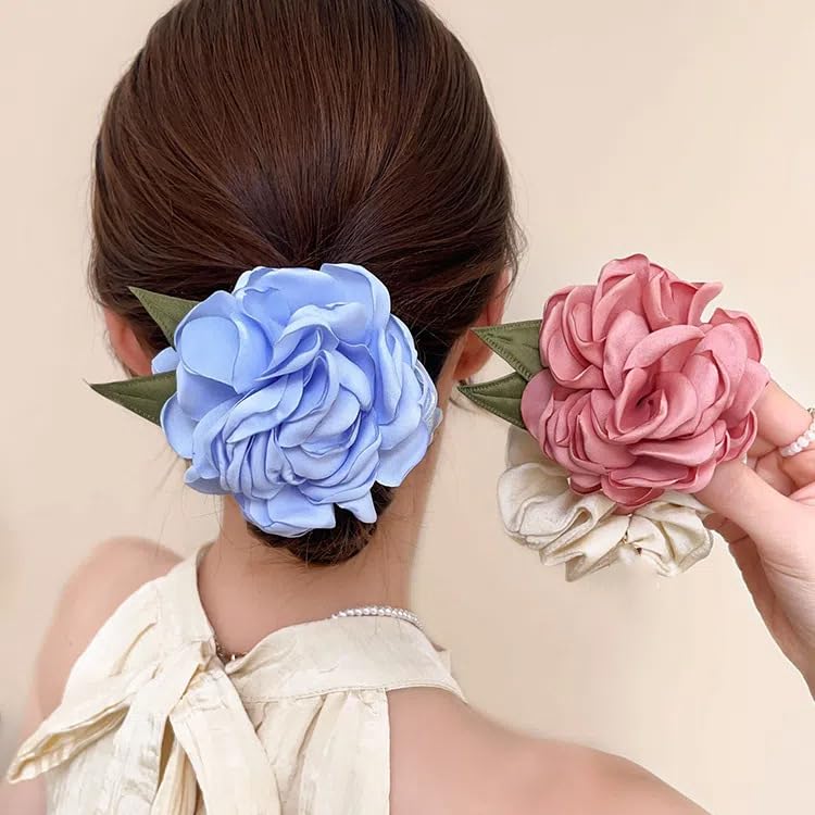Lemeilleur Handmade Floral Hair Ties - Elegant Accessories