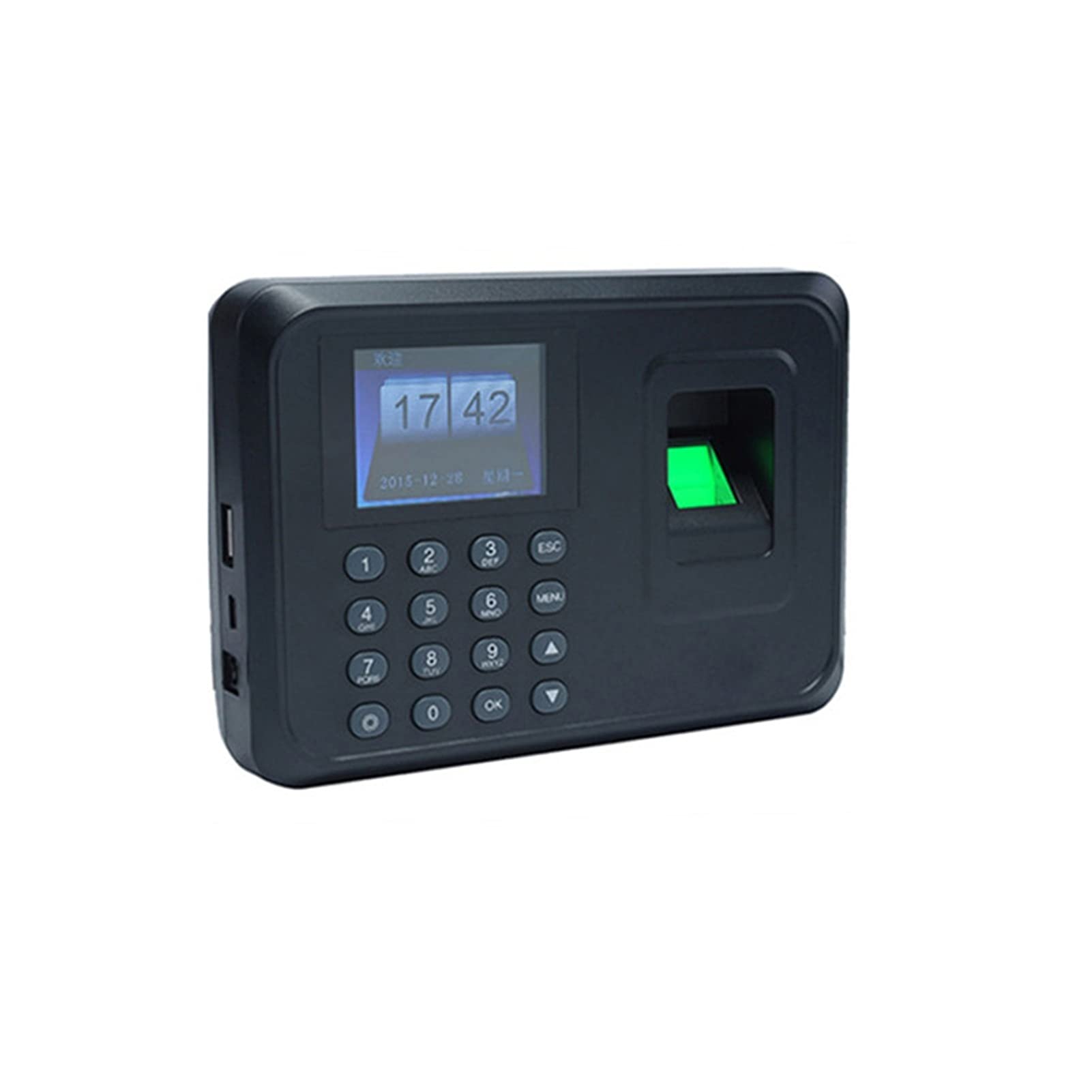 Reloj de Tiempo para Negocios, biométrico, Huella Digital, Tiempo de Empleado de Oficina, Asistencia, código de máquina, contraseña, DC5V, USB, Tarjeta U, Gran Capacidad de Almacenamiento de Datos