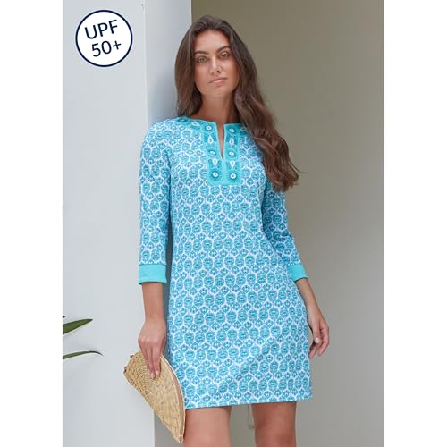 Cabana Life Women's Tunic Summer Dress, UPF 50+, Sun Protective Cover-Up, Nylon/Spandex3