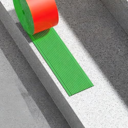 PVC�K�i�G�b�W�X�g���b�v �K�i����~�ߔS���e�[�v �K�i�������X�g���b�v �����E���O���p ����~�߁E�h�� ���t���ȒP(Green,W6cm L10m/33ft)