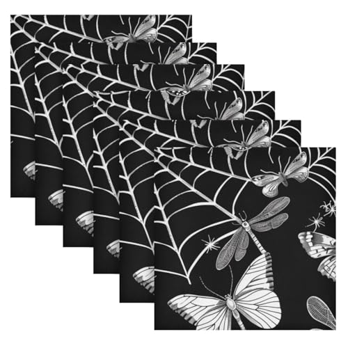 Servilletas de Tela Halloween Multicolor x6 20x20 pulg miniatura 2