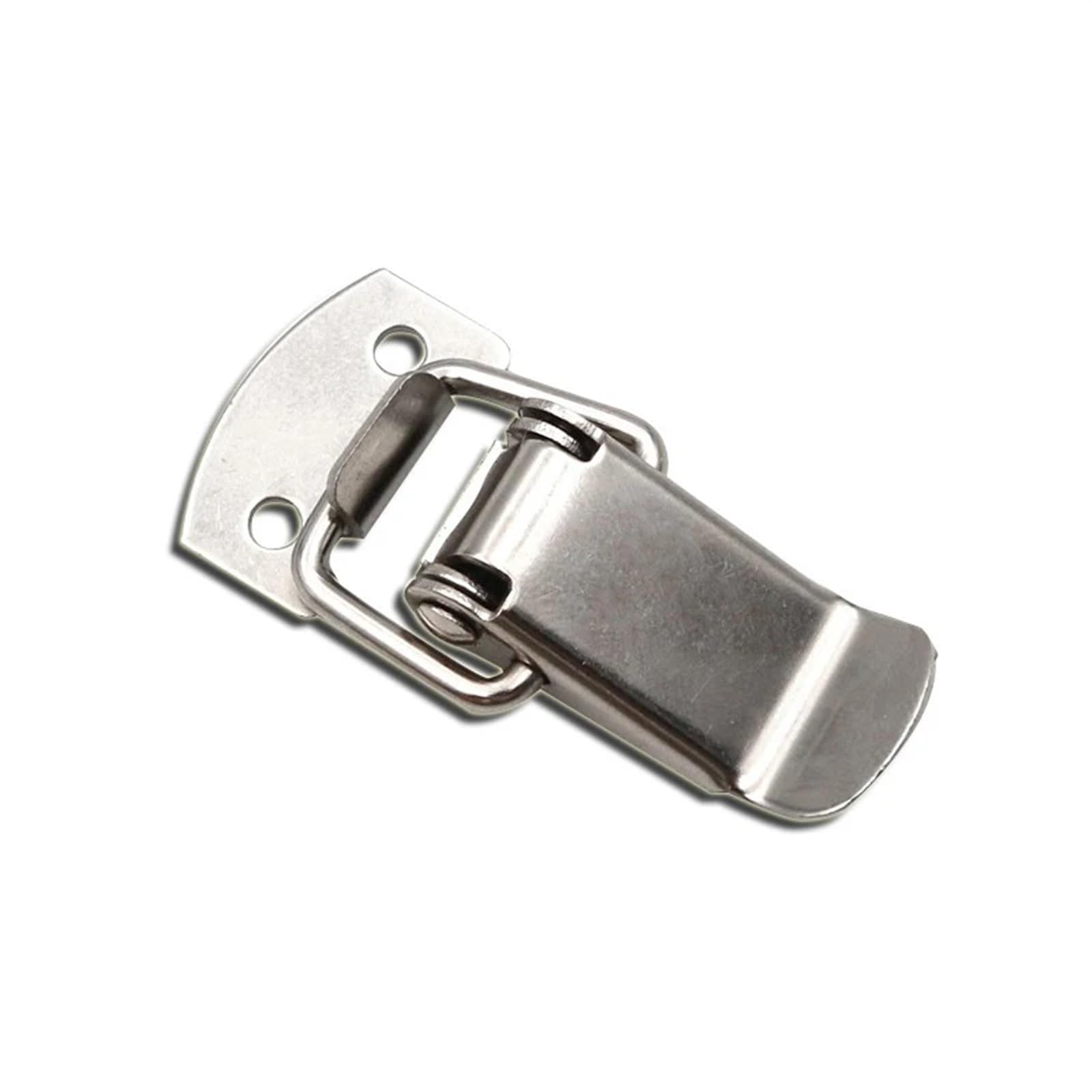 WPOIYHGBY Stainless Steel Spring Buckle Latch 007 Tool Box Lock Iron Wooden Catch Duckbill Industrial Bag Sofa(201 Stainless Steel)