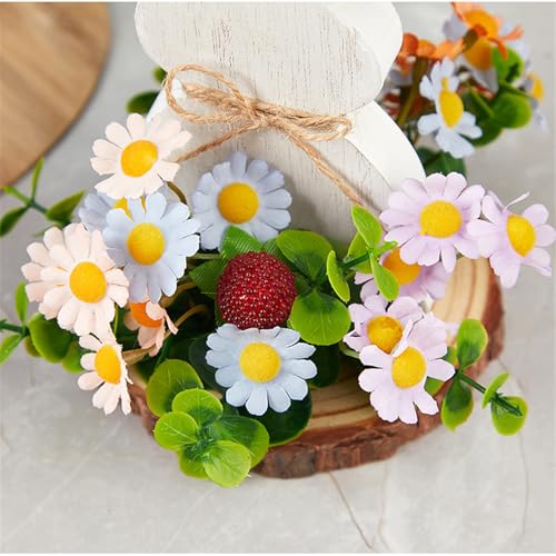 Décoration pour Ferme et centre de table lapin avec fleurs de maison - 4