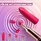 Mini Vibrator Vibratorensets für frauen Mit Vier Silikonköpfe-Sex Toys Lipstick Vibration für Frauen Sex Spielzeug für die Frau mit 10 VibrationModi, Leise Vibratoren Sexspielzeug für Frauen Paare