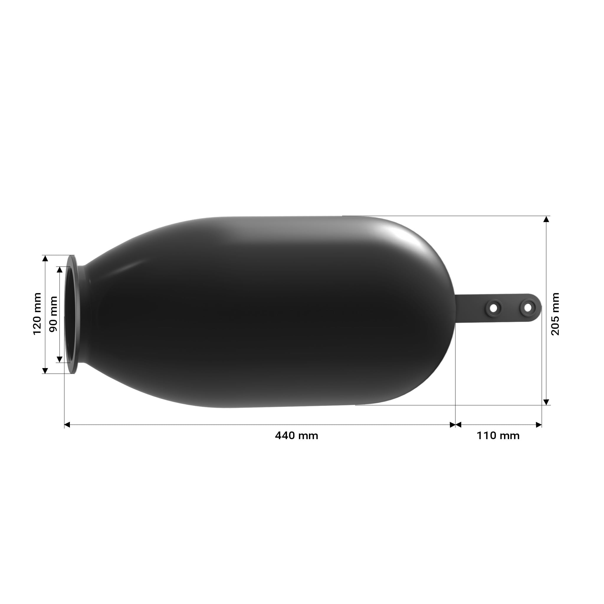 Wiltec Membrana per vaso di espansione a pressione 50 l in gomma butile per impianti idrici Autoclave