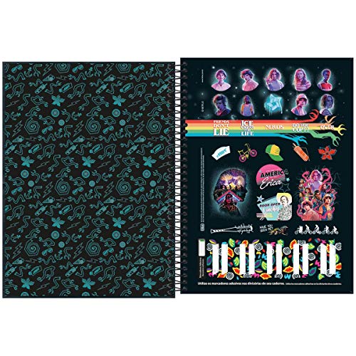 Caderno Universitário 10x1 160 fls C.D. Tilibra - Stranger Things 2