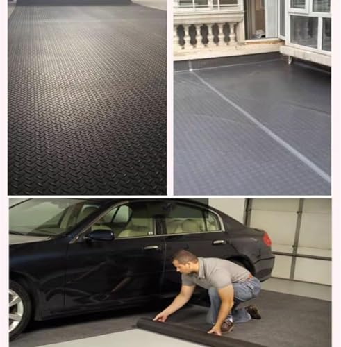 Tapis de sol antidérapant en vinyle PVC bleu imperméable
