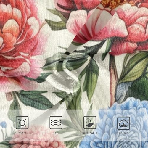 Toddler Girls Underwear 2t Cotton Cute Panties Girl Cartoon Briefs Underpants Rose Peony Pink Blue Florals3