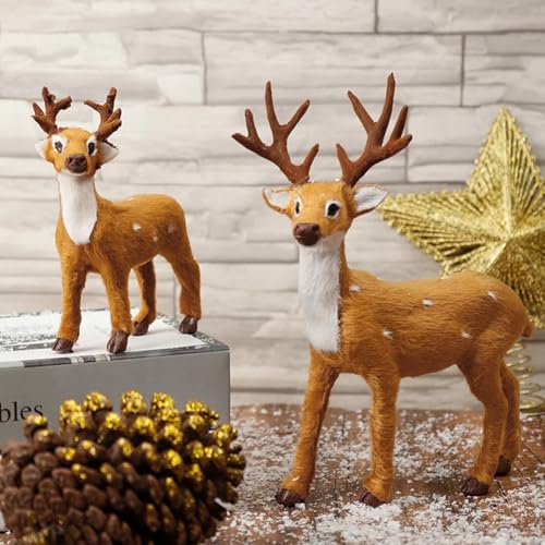 Cerf de Noël simulation animal idéal comme cadeau d'ornement festif