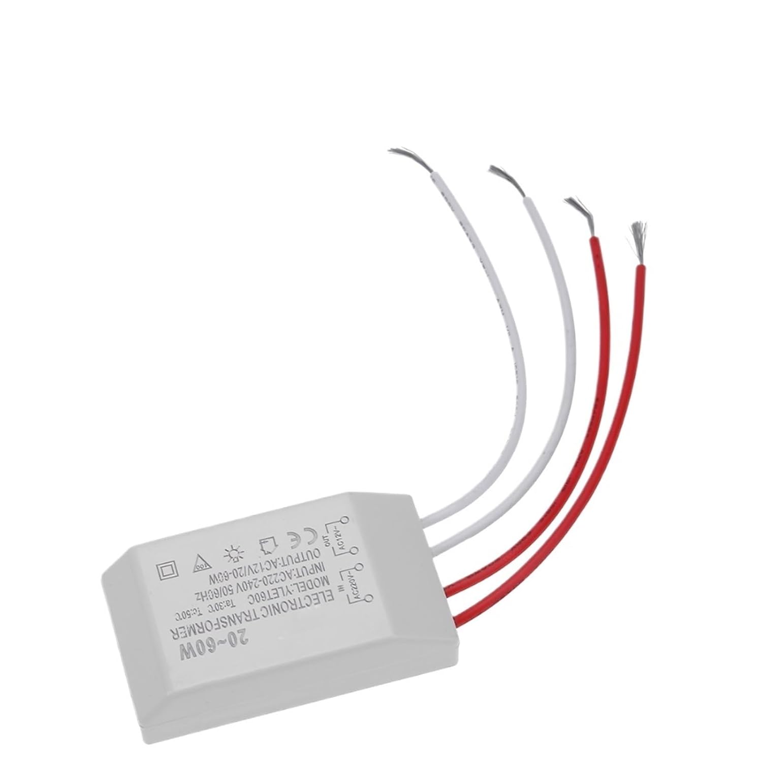 1-10PCS 220V to 12V Electronic Transformer Low Voltage Halogen Lamp AC-DC Small Power Supply Driver Adapter Lighting Accessories(1pcs)