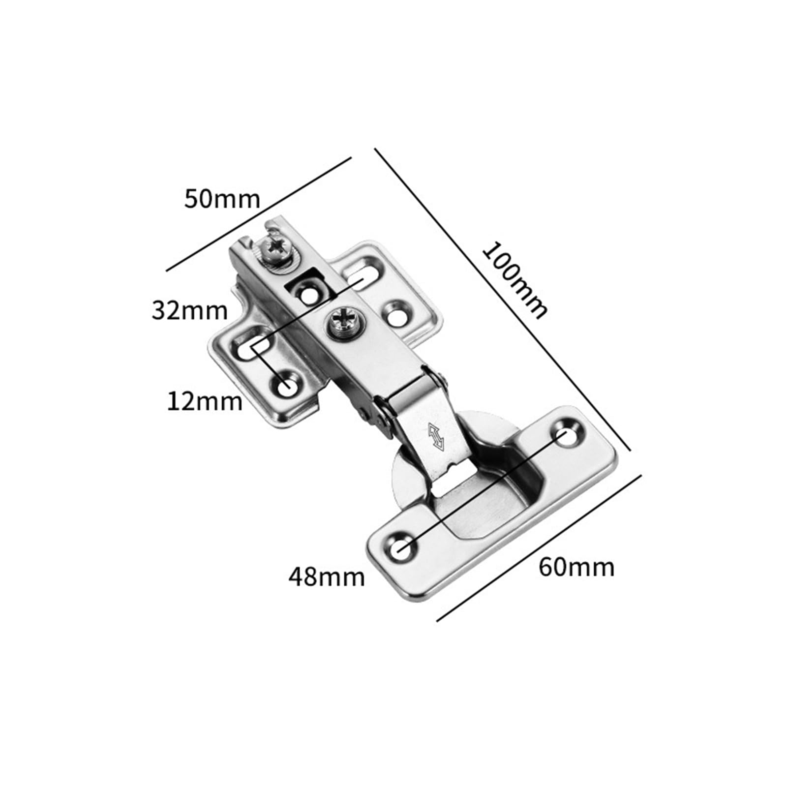 2 PCS Cabinet Hinges Kitchen Cupboard Hinges Full Overlay Door Hinges for Cabinet Door Wardrobe - Image 4