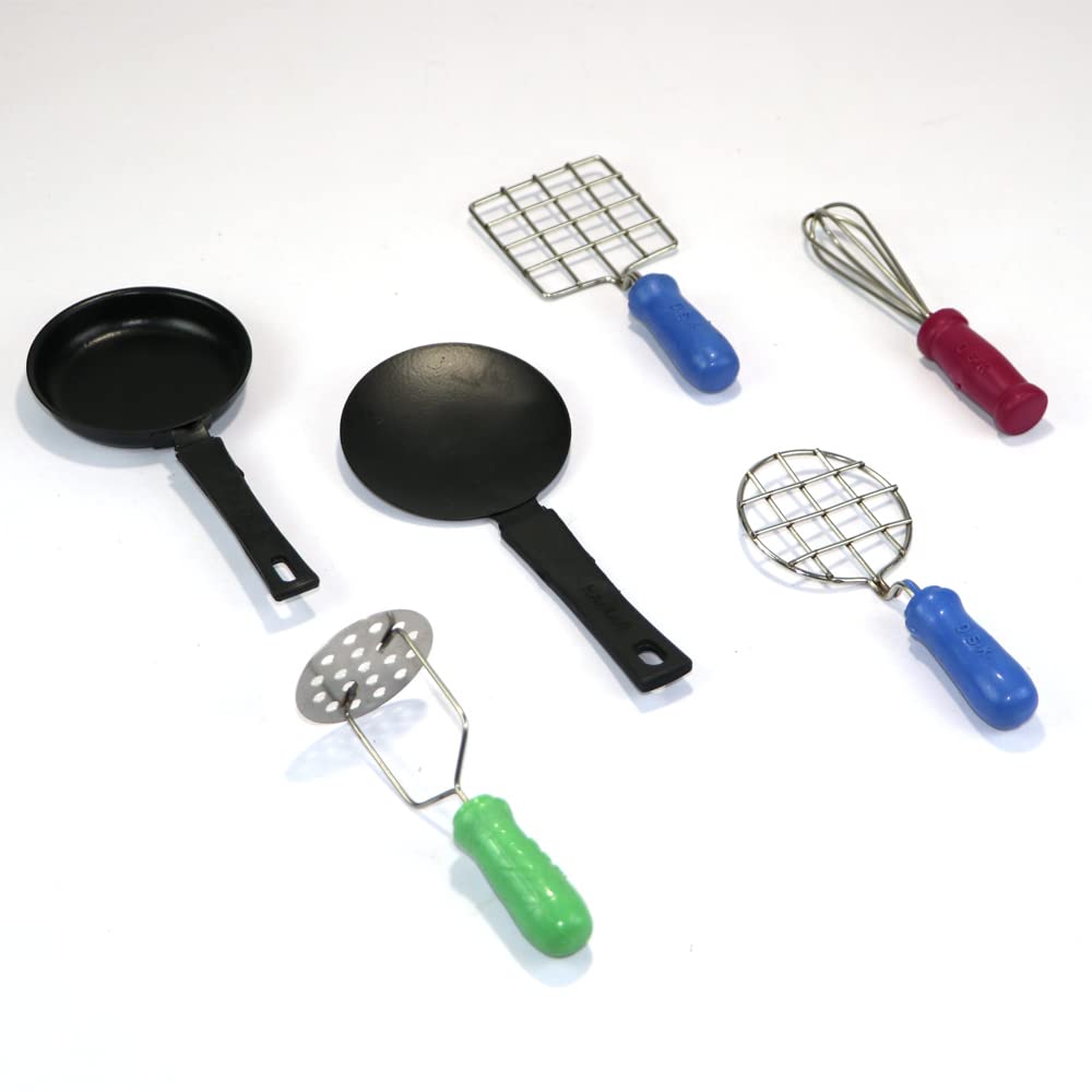 Miniature Kitchen Set Combo Pack - 6, Miniature Kitchen Set, Mini Kitchen Set, Kitchen Set for Kids Girls, Real Cooking Kit for Play, Steel Kitchen Set for Girls, Choppu Jaman, Miniature Cooking Set (B0BNXB2GT2) Amazon Price History, Amazon Price Tracker