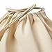 FabbPro Cotton Canvas Cloth Fabric Laundry Bag – Stylish & Portable Natural Biodegradable Drawstring Bag – Ideal for Hotels, Airbnb’s, Rental Spaces, Vacation Homes & Even Travel