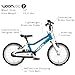 woom GO 2 Bicycle for Children 3 to 4.5 Years Old, 14-Inch Lightweight Bike with Handbrake, Steering Limiter & Chainguard for Boys & Girls - GO 2 - Metallic Blue