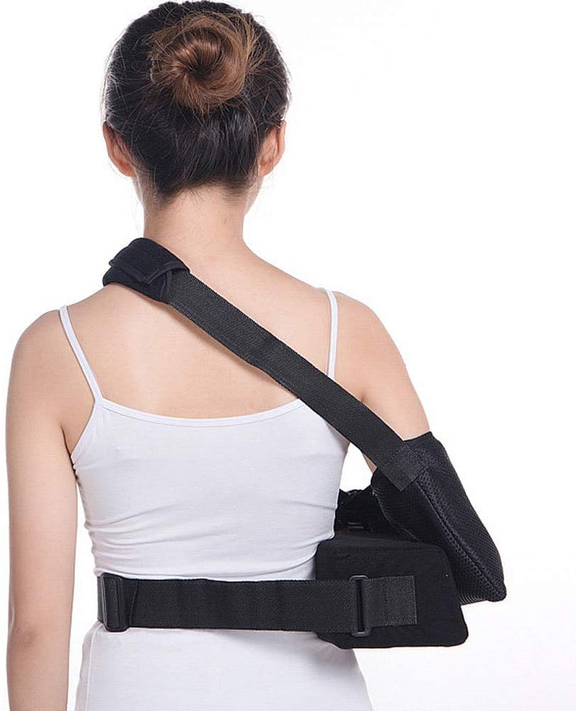 Cabestrillo para Brazo, Abducción De Hombro Transpirable Ajustable con Almohada Cabestrillo para Brazo con Almohadillas para Reposabrazos Soporte para Brazo para Subluxación