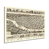 Historix: Wir lieben Geschichte und Kunst. Manchmal haben alte Karten Tränen, Falten, Trennungen und andere Makel. Wir stellen Karten digital wieder her und verbessern und behalten gleichzeitig ihren historischen Charakter. Alle unsere Karten werden mit Stolz in den USA hergestellt. Kunden auf der ganzen Welt lieben unsere Vintage-Karten und wir wissen, dass Sie es auch tun werden.